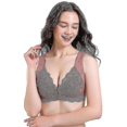 thumbnail image 1 of Yaqinuo Front Closure Bra With Floral Lace Lift Stretch 5d Shaping Seamless Bra Push Up Full Coverage, 1 of 5