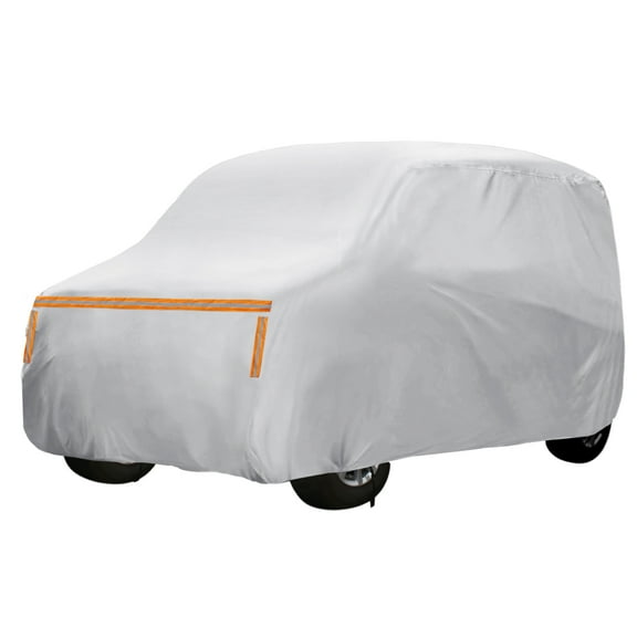 Unique Bargains 1 Set Car Cover for Nissan Sakura Dayz Outdoor Waterproof Sun Rain Dust Wind Snow Protection Silver Tone