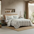 thumbnail image 2 of Nautica - Full/Queen Quilt Set, Super Soft Reversible Bedding with Matching Shams, Striped Home Decor (Wesley Navy, Full/Queen), 2 of 12