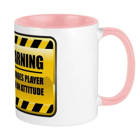 

CafePress - Warning Dominoes Player Mug - Ceramic Coffee Tea Novelty Mug Cup 11 oz