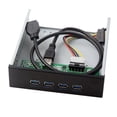 thumbnail image 2 of Chenyang CY USB 3.0 HUB 4 Ports Front Panel to Motherboard 20Pin Connector Cable for 5.25" CD-ROM Bay Convertor, 2 of 5