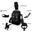 thumbnail image 5 of HELLHERO Cat Pattern Design Casual Use and with Shoulder Strap Polyester Crossbody Sling Bags Men, Women 4.33"x1.97"x7.09", 5 of 7