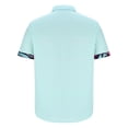 thumbnail image 4 of Shorts pour Hommes, Chemises pour Hommes, Mode Décontractée Col Rabattu Imprimé Manches Courtes Chemise Blouse, 4 of 5