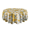 thumbnail image 5 of Design Pattern Round Tablecloth 60 Inch – Waterproof Polyester Table Cover with Full Print Design, Wrinkle Resistant & Washable for Kitchen Dining Party Decor, 5 of 6