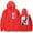 Red, variant on Jey uso Merch Hoodie Women Man Classic Long Sleeve Pullover Stylish Fashion Streetwear
