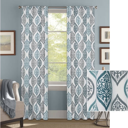 Better Homes and Gardens Damask Ogee Curtain Panel
