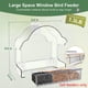 thumbnail image 3 of Comederos de Ventana para Pájaros para Exteriores, Comedero de Ventana Transparente para Pájaros con 3 Hojas Adhesivas Fuertes, Casa para Pájaros de Acrílico Transparente A, 3 of 5