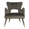 thumbnail image 2 of SAFAVIEH Blair Mid-Century Retro Wingback Accent Chair, Shale, 2 of 7