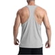 thumbnail image 4 of pstuiky Camisetas sin mangas para hombre, Camiseta deportiva informal de cuello redondo para hombre, de moda, color sólido Tops elegantes para mujer s, 4 of 8