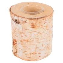 Decorative Wood Log Candle Holders Stand For Dining Table Decor For Christmas Centerpieces Coffee Table Log Candle Stand