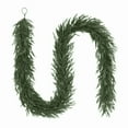 thumbnail image 2 of 9 Ft Christmas Artificial Norfolk Pine Garlands, Real Touch Winter Pine Garland, Green Artificial Greenery Garland for Mantle, Table, Wall, Fireplace, Indoor &Outdoor Holiday Decorations, 2 of 9
