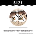 thumbnail image 2 of 14 Inch Wall Clock Battery Operated Silent Clock Decorative for Office, Kitchen, Outdoor, Living Room，Cute Cat Peeking Through Window Beautiful Design, 2 of 4