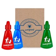 Petit Poo: Endurance kit, 1,41 Oz, before you go dropper, up to 450 uses, strawberry, fresh clouds and green apple, Ecofriendly, Non-aerosol, 3 count