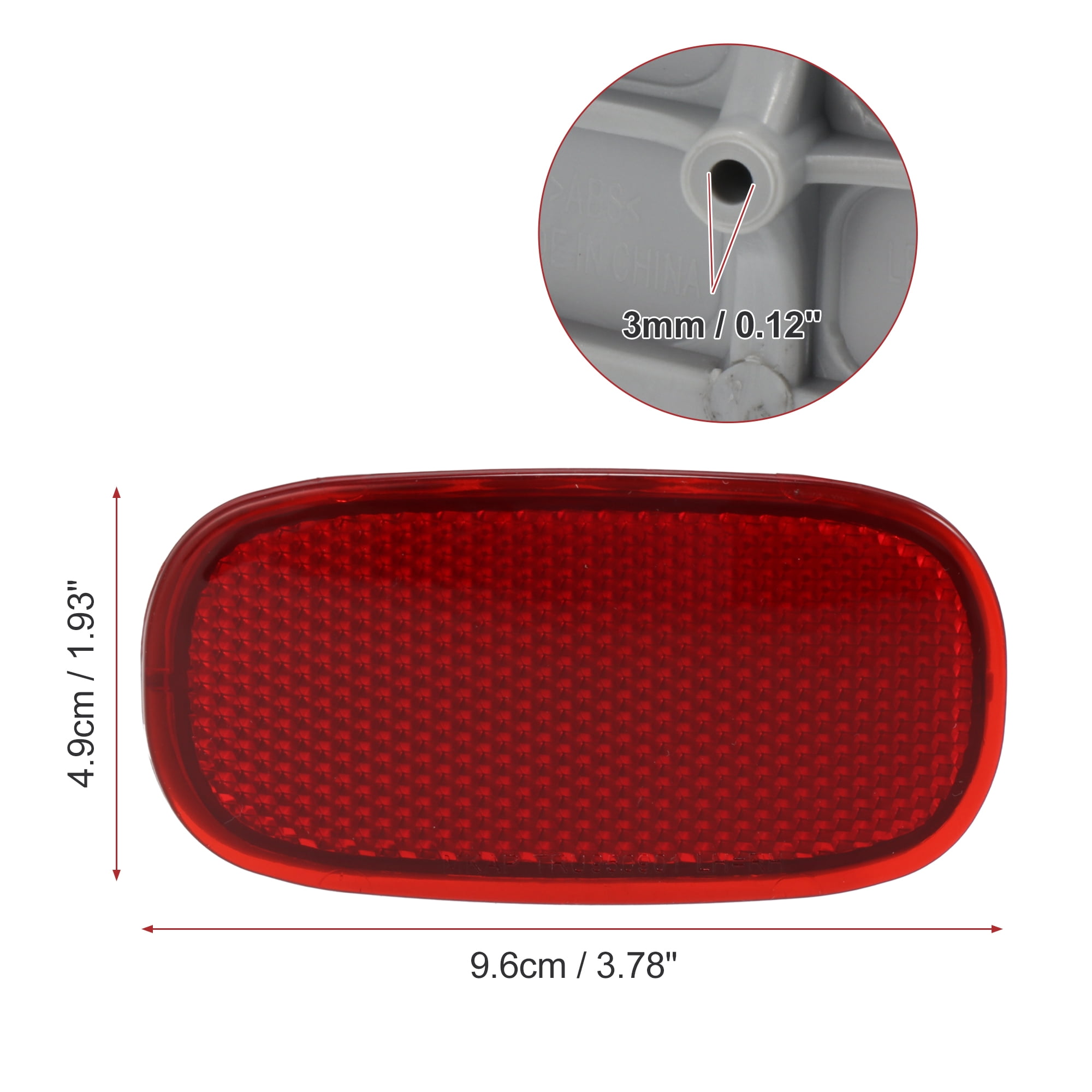 Unique Bargains Rear Bumper Side Marker Reflector for Toyota RAV4 and Matrix