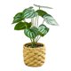 thumbnail image 2 of Plantas artificiales en maceta, bonsái verde, plantas pequeñas en maceta para estante de oficina, cocina, decoración interior y exterior estilo c Macarena Plantas en macetas falsas, 2 of 8