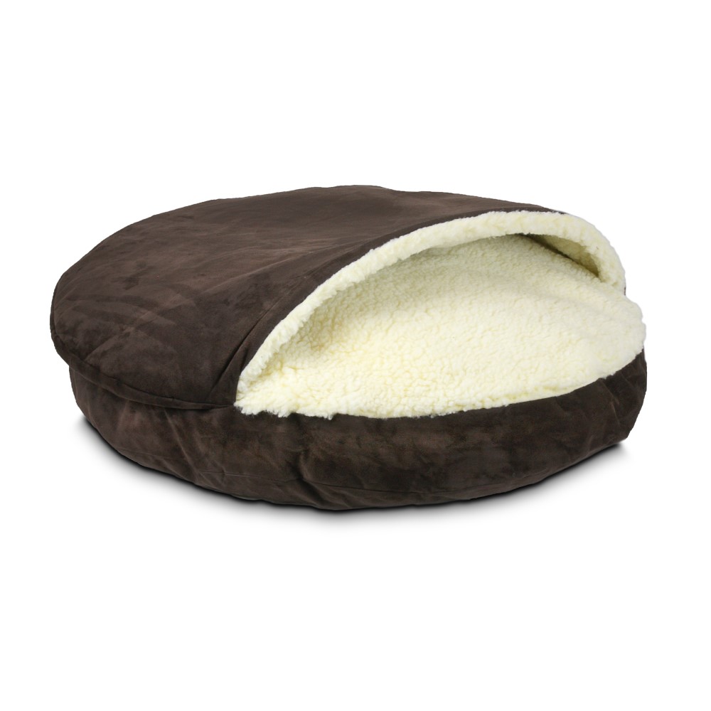 Snoozer Luxury Cozy Cave Dog Bed, Large, Hot Fudge, Hooded Nesting Dog Bed - image 1 of 7