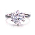 thumbnail image 2 of Yoursfs 2Ct Engagement Promise Rings Anniversary Bands For Women White Gold Plated Classic 6-Prong Setting Round Cut CZ Solitaire Rings (Size 7), 2 of 7