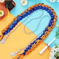 thumbnail image 3 of Graduation Leis 2024 Navy Blue and Orange, 2024 Graduation Party Handmade Graduation Leis Congrats Grad Ribbon Lei Graduation Honor Cord Gray for High School College Graduation Gift Party, 3 of 6