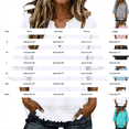 thumbnail image 4 of Linen Tops for Women Henley Shirts Loose Beach Clothes Western Frayed Casual Summer Gauze Shirts Boho Tops with Raw Hem Tassel Cotton Linen Shirts V Neck Short Sleeve Blouses,Black,L, 4 of 5