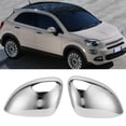 thumbnail image 4 of Rearview Mirror Cover, Wing Mirror  Scratch Resistant Back Adhesive Pair  Replacement For  500X 2014-2019 For Car Modification, 4 of 8