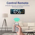 thumbnail image 2 of Reloj De Pared Digital Led Con Termó Alarmas Calendario 39cm, 2 of 8