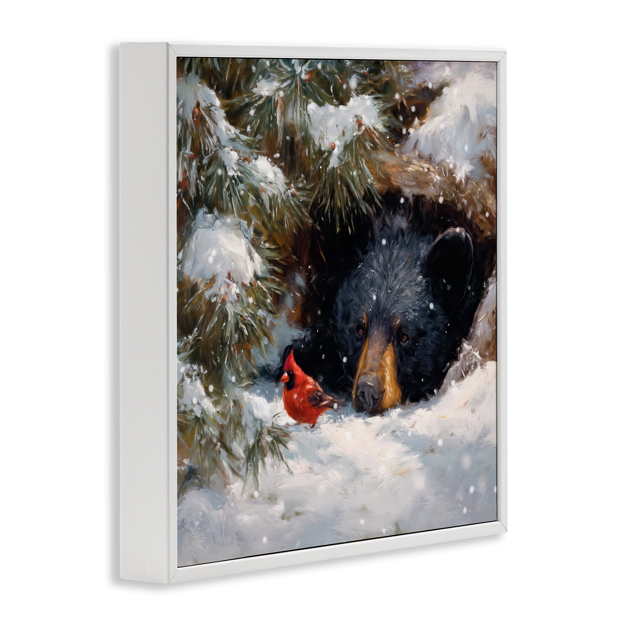 Stupell Industries Warm Watch From The Den White Framed Giclee Art, design by Tina LeCour