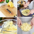 thumbnail image 4 of Presse-purée en Acier Inoxydable : Presse-Purée à Tête Métallique Simple et Facile à Utiliser, Outil de Cuisine, 4 of 6