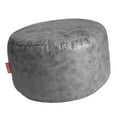 thumbnail image 1 of Elodie Housse de Pouf Rond Housse de Repose-Pieds Gris Foncé (Sans Rembourrage), 1 of 6