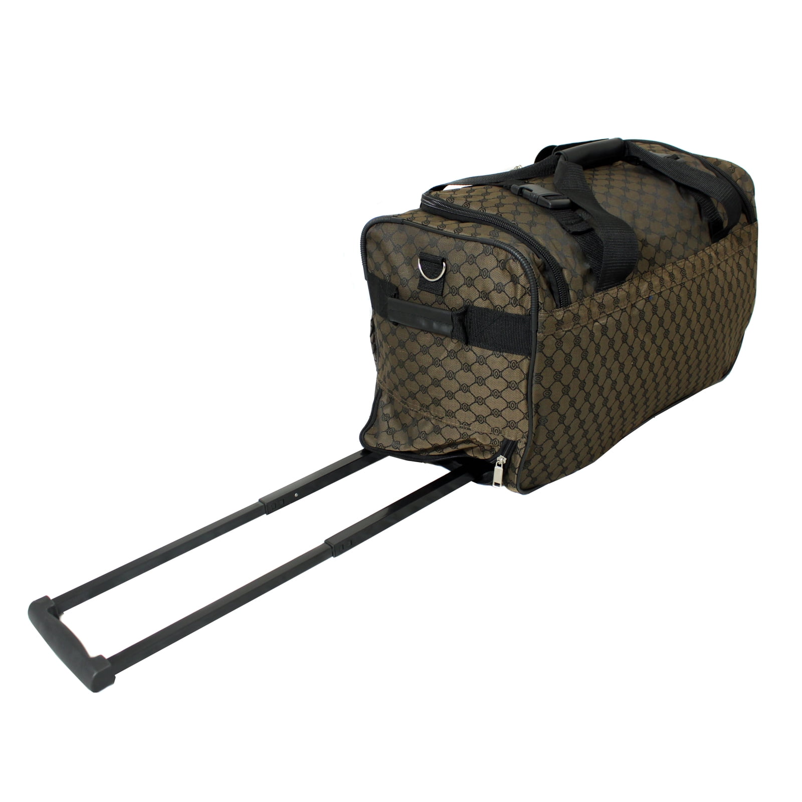 American Hipack Deluxe 22-inch Carry-On Rolling Duffle Bag - Dark Brown