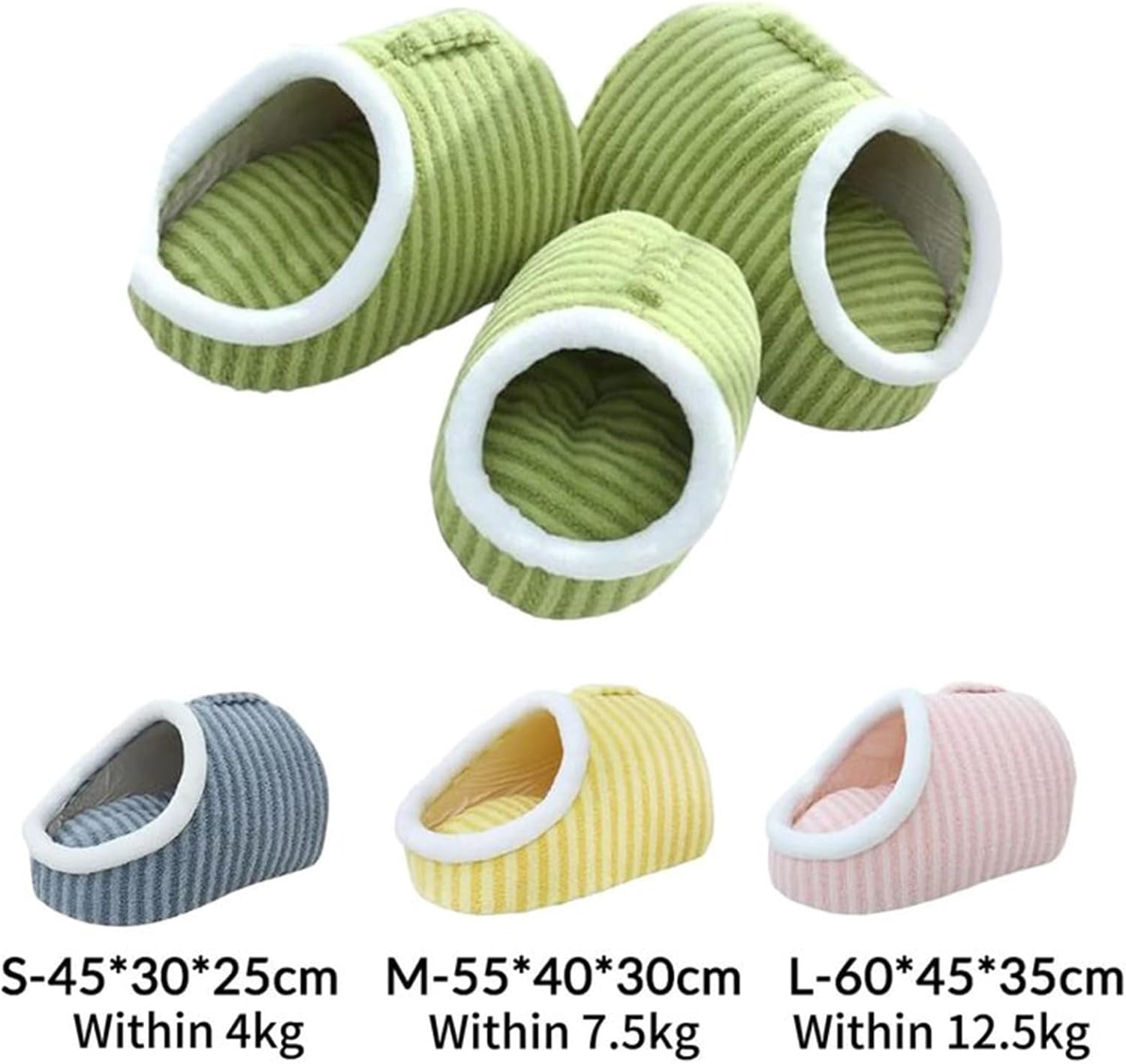 Cozy Hideaway Pet Bed, Indoor Bed with Removable Mattress, Warm Cat Sleeping Bed, Cat House Indoor Bed, Non-slip Washable Soft Pet Slipper Cave Bed for Small and Medium Pe