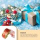 thumbnail image 3 of sweethay 1 rollo de tela cinta de Navidad portátil recortable temática de Navidad hogar fiesta familiar fiestas cintas decorativas Decoración Kits de decoración para fiestas Rojo sweethay HA070108-01, 3 of 6