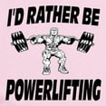 thumbnail image 2 of CafePress - I'd Rather Be Powerlifting Weightlifting Infant Bo - Baby Light Bodysuit, Size Newborn - 24 Months, 2 of 4