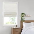thumbnail image 6 of Madison Park Kyler Linen Blend Light Filtering Cordless Roman Shade 35"x64" for Indoor Use - White, 6 of 6