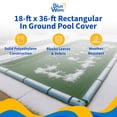 thumbnail image 2 of Blue Wave 18' x 36' 12-Year Rectangular In Ground Pool Winter Cover, 2 of 7