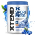 thumbnail image 1 of XTEND Sport BCAA Powder Blue Raspberry Ice - Electrolyte Powder for Recovery & Hydration with Amino Acids - 30 Servings, 1 of 5