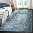 thumbnail image 2 of SAFAVIEH Merlot Leslie Floral Area Rug, Blue/Multi, 5'1" x 7'6", 2 of 8