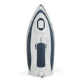 thumbnail image 2 of Westinghouse Professional Steam Iron with 7.4 Ounce Water Tank, 1200 Watts, Stainless Steel Soleplate, White with Dark Blue Accents, 2 of 5