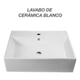thumbnail image 2 of Lavabo Blanco Grande Rectangular Jauz Improvement J0538 Color Blanco, 2 of 5