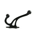 thumbnail image 5 of Renovators Supply Heavy Duty Coat Hooks Double Coat Hanger 3.8 x 1.5 x 5.78 in. Multiuse Wrought Iron Black Robe Hanger Rust Resistant Hook Pack of 6 Hooks, 5 of 9