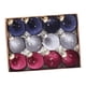 thumbnail image 2 of 12 piezas de adornos colgantes navideños, adornos decorativos colgantes de terciopelo Azul marino gris rojo, 2 of 9