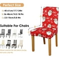 thumbnail image 3 of Christmas Santa Claus Chair Covers for Dining Room Set of 6 Merry Christmas Stretch Dining Chair Slipcovers 6 Pieces Holiday Xmas Removable Seat Protector 6 Pack Decor for Home and Party, 3 of 6