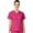 Hot Pink, variant on HeedFit Women’s V-Neck Scrub Top, Short Sleeve, Mesh Pockets, s, Black