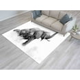 thumbnail image 2 of Elephant Family Rug, Man Cave Rugs, Elephant Rug, Animal Rugs, Luxury Rug, Colorful Rug, Popular Rug, Area Rug, Cool Rug, Stair Rug, 5.2'x7.5' - 160x230 cm, 2 of 8