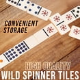 thumbnail image 4 of Spinner : The Game of Wild Dominoes, Double 9 Ensemble Plus 11 Wild Spinner Tiles Board Game, Tin Box Carrying Case None Multi, 4 of 4