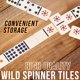 thumbnail image 4 of Game Spinner Wild Dominoes University Games Travel Tin, 4 of 4