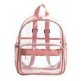 thumbnail image 1 of Xihbxyly Mochila de Pvc Transparente, Diseño de Gran Capacidad, Homologada para Estadios, Correas de Hombro Ajustables, Fácil de Limpiar, Ideal para La Playa, Escuela, Viajes, Disponible En Negro, Ro, 1 of 7