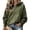 Army Green, variant on Quarter Zip Pullover for Women Leopard Cheetah Print Oversized Mock Neck Sweatshirt, 1/4 Zip Pullover Women Long Sleeve Fall Sweatshirt Fashion Streetwear with Kangaroo Pocket