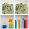 thumbnail image 6 of Yayeee 2 Pack Canvas Storage Basket with Handles for Shelves Fabric Bins Closet Organizer, Cartoon Forest Animals, 6 of 8