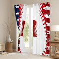 thumbnail image 3 of Manfei Personalized Initial Alphabet R Blackout Curtains Set of 2 (52x84 Each) for Children Kids Boys,Baseball Print Window Curtains,Sport Theme Curtains and Drapes,Ultra Soft Home Decor, 3 of 6