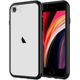 thumbnail image 1 of Case for iPhone SE 2nd Generation, iPhone 8 and iPhone 7, 4.7-Inch, Shockproof Bumper Cover, Anti-Scratch Clear Back (Black), 1 of 6